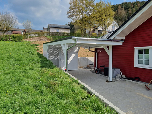 Abflusssystem-carport