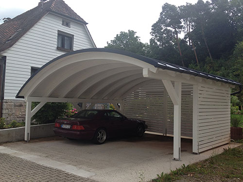 Bogendach-Carport-Design
