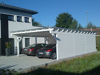 Flachdach Doppelcarport